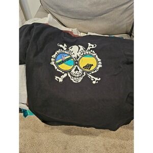 Undefeated Skull & Crossbones Black Graphic Print T-Shirt